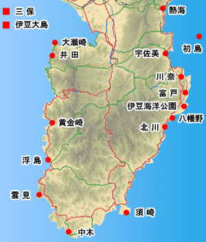 伊豆半島｜静岡｜ダイビングポイントマップ